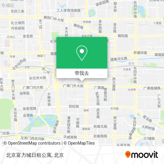 北京富力城日租公寓地图