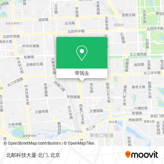 北邮科技大厦-北门地图
