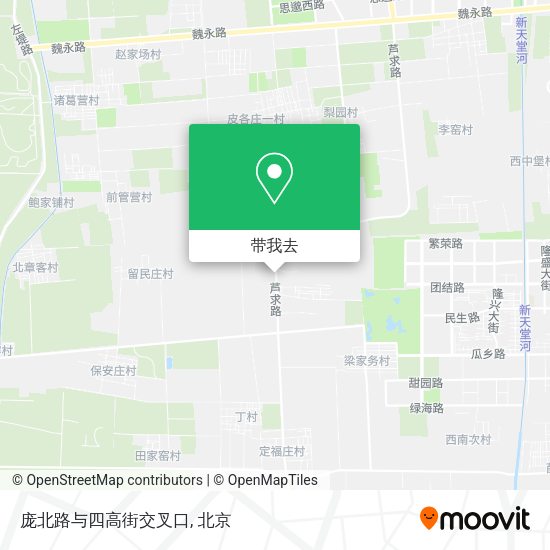 庞北路与四高街交叉口地图
