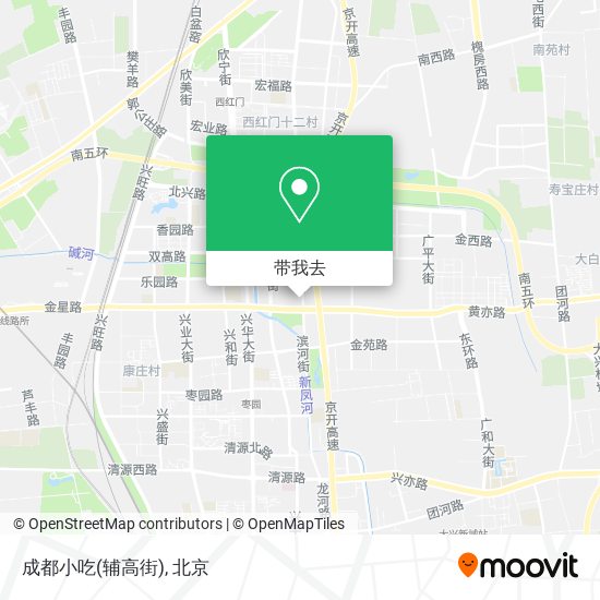 成都小吃(辅高街)地图