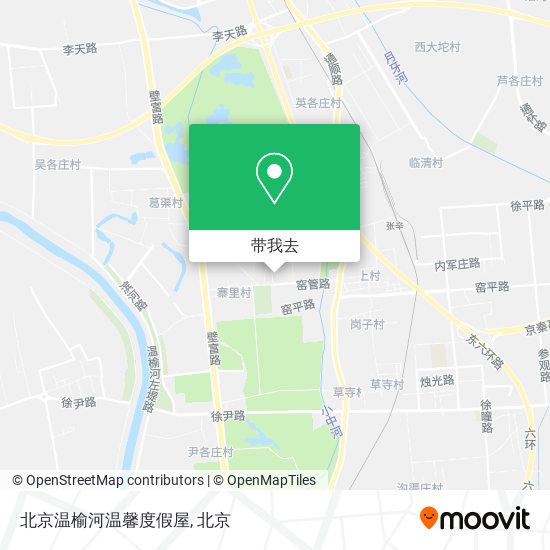 北京温榆河温馨度假屋地图
