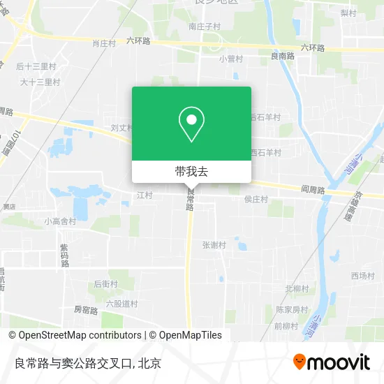良常路与窦公路交叉口地图