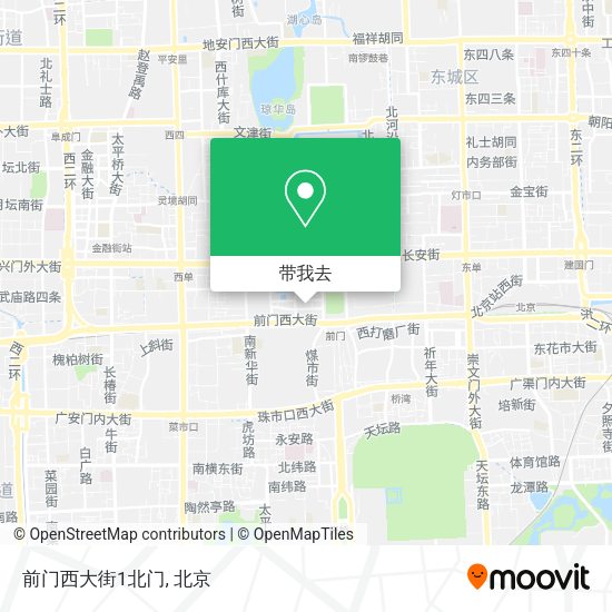 前门西大街1北门地图