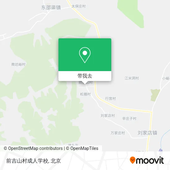 前吉山村成人学校地图