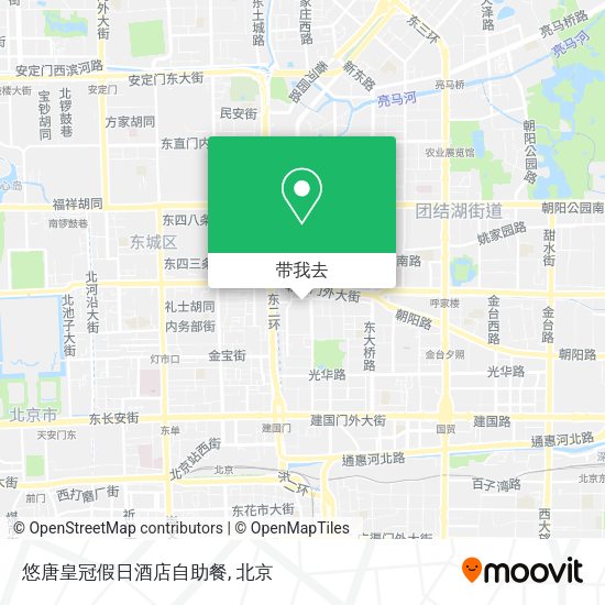 悠唐皇冠假日酒店自助餐地图