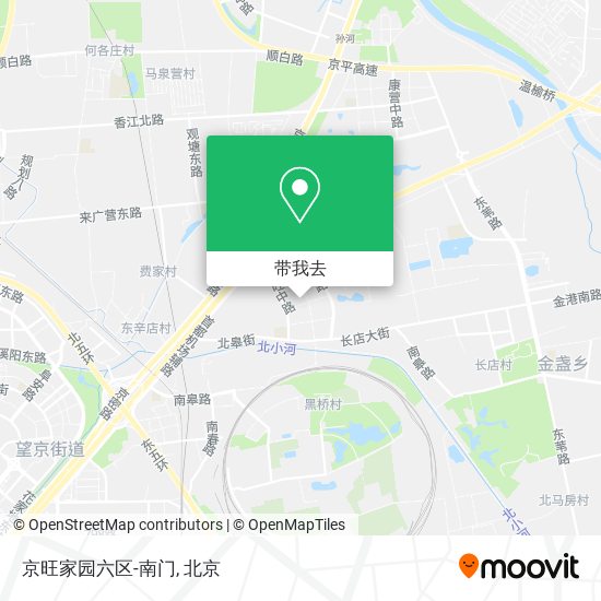 京旺家园六区-南门地图