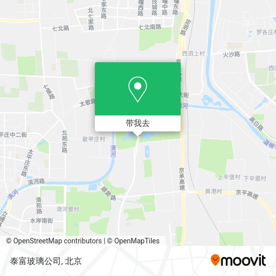 泰富玻璃公司地图