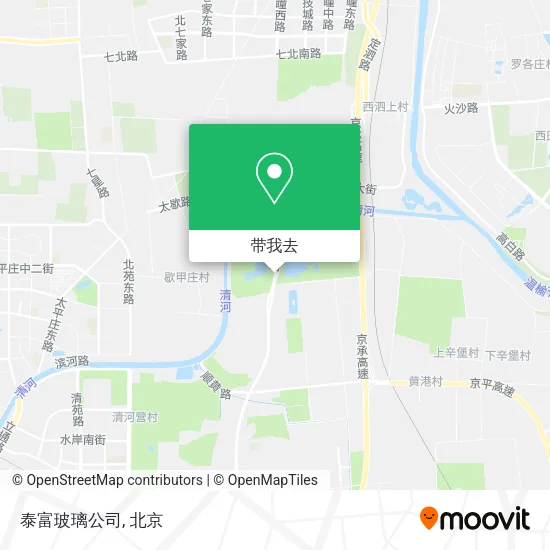 泰富玻璃公司地图