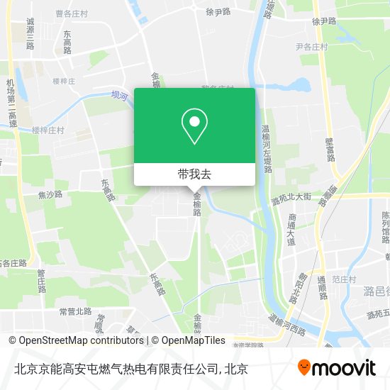 北京京能高安屯燃气热电有限责任公司地图
