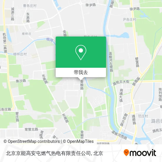 北京京能高安屯燃气热电有限责任公司地图