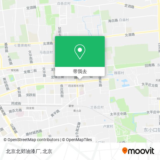 北京北郊油漆厂地图