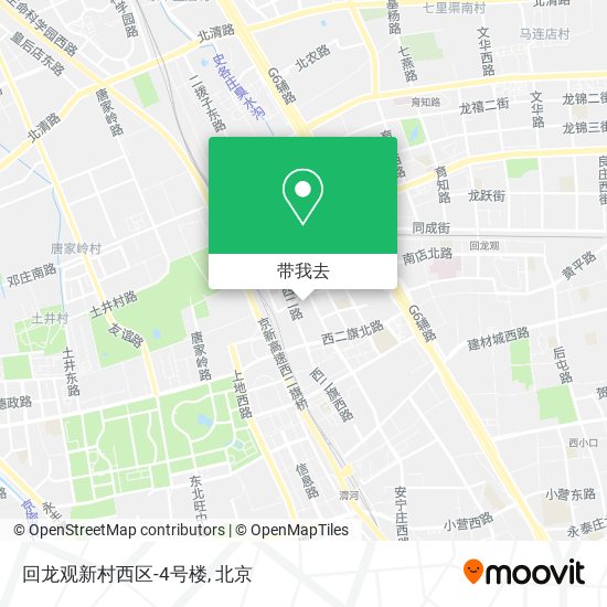 回龙观新村西区-4号楼地图