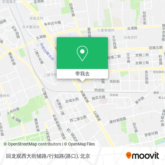 回龙观西大街辅路/行知路(路口)地图