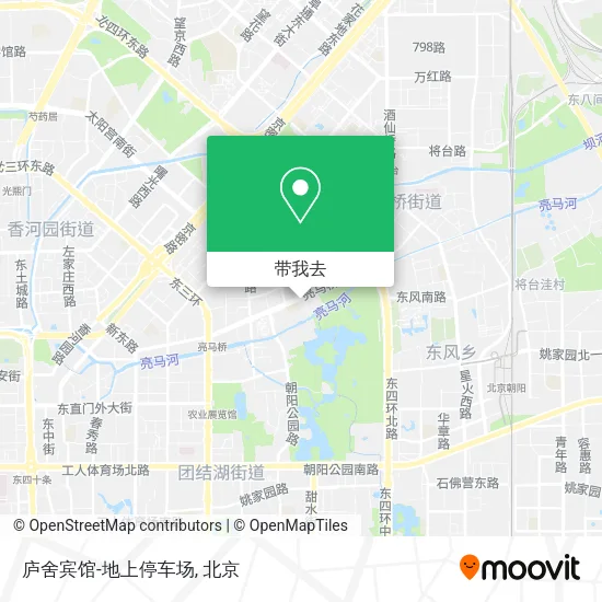 庐舍宾馆-地上停车场地图
