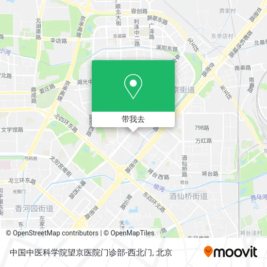 中国中医科学院望京医院门诊部-西北门地图