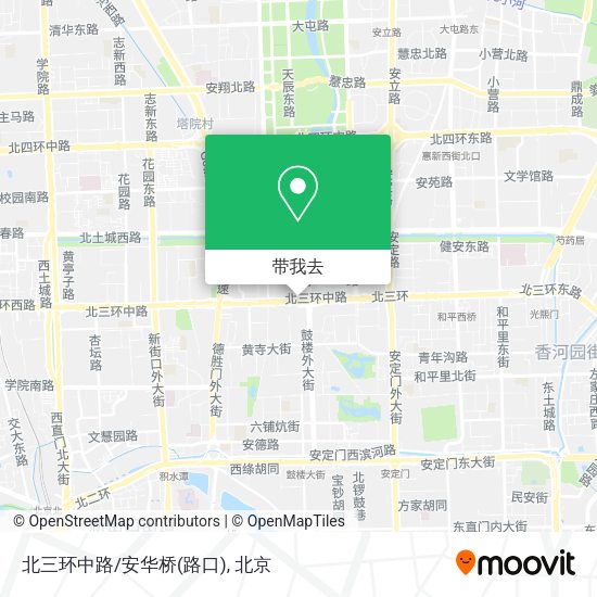 北三环中路/安华桥(路口)地图