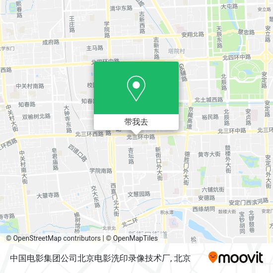 中国电影集团公司北京电影洗印录像技术厂地图