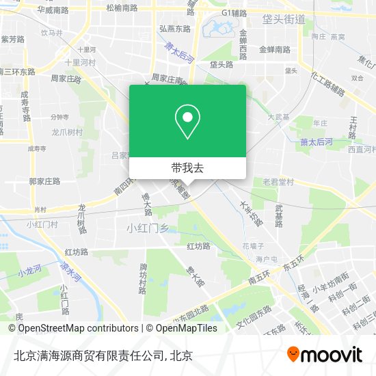 北京满海源商贸有限责任公司地图