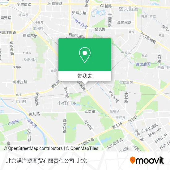 北京满海源商贸有限责任公司地图