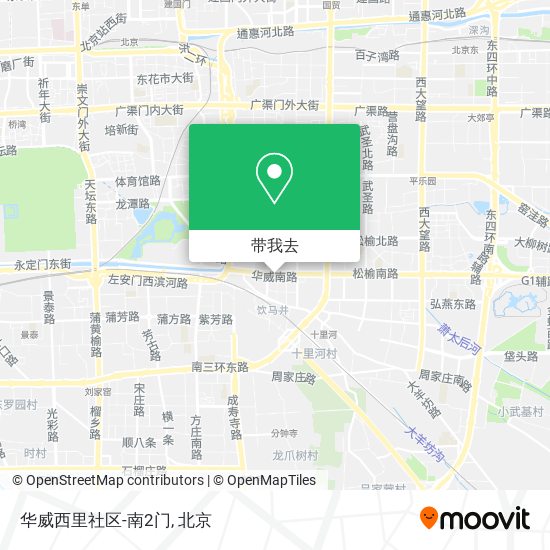 华威西里社区-南2门地图