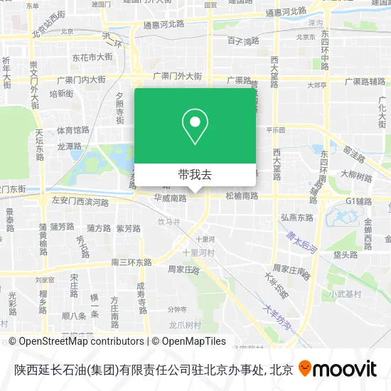 陕西延长石油(集团)有限责任公司驻北京办事处地图