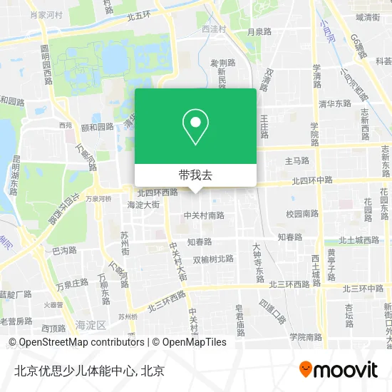 北京优思少儿体能中心地图