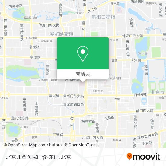 北京儿童医院门诊-东门地图