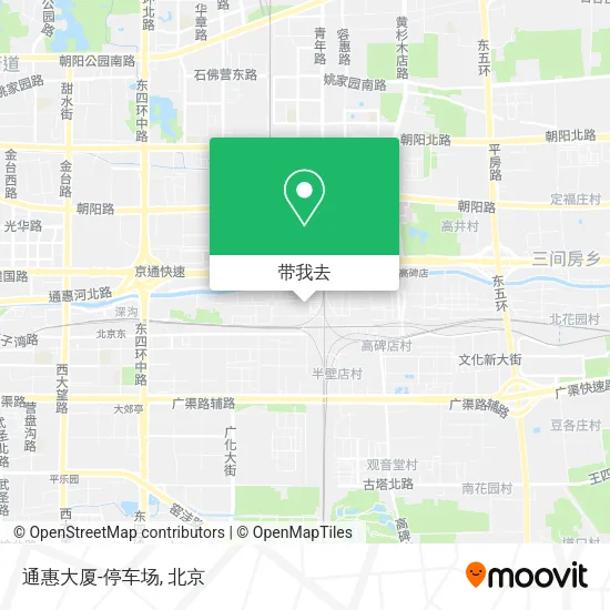 通惠大厦-停车场地图