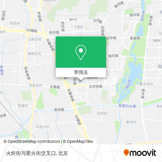 火炬街与星火街交叉口地图