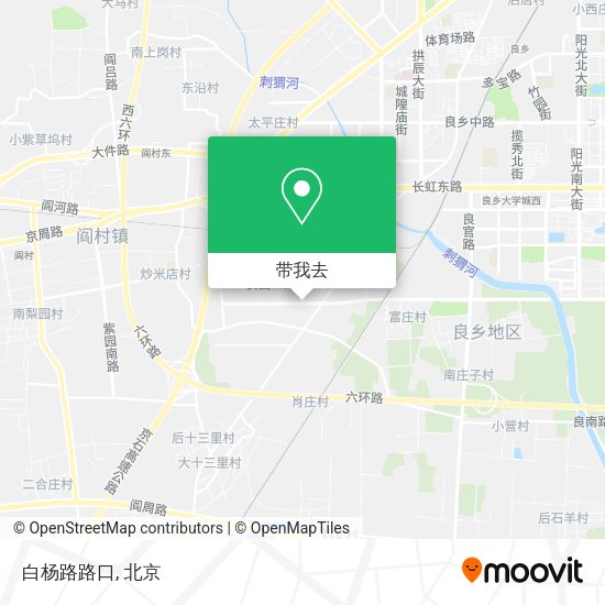 白杨路路口地图