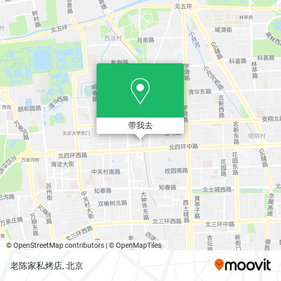 老陈家私烤店地图