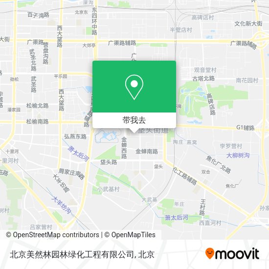 北京美然林园林绿化工程有限公司地图