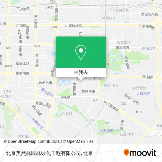 北京美然林园林绿化工程有限公司地图
