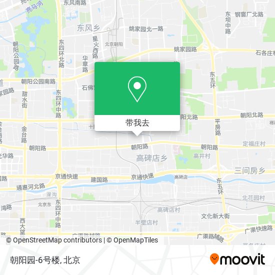 朝阳园-6号楼地图