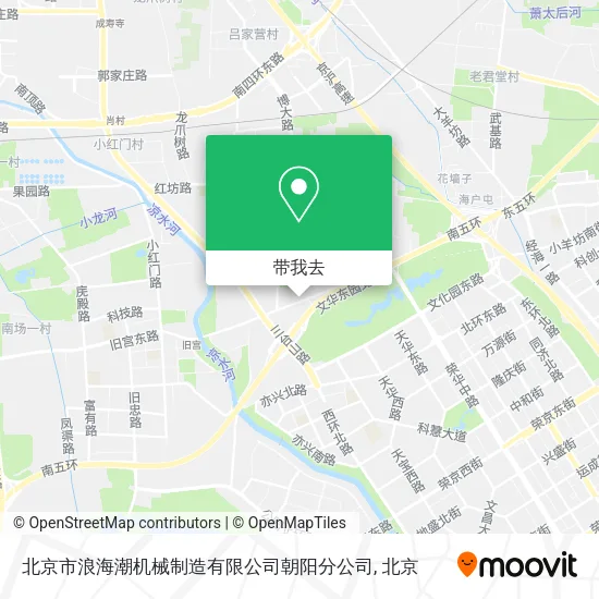 北京市浪海潮机械制造有限公司朝阳分公司地图