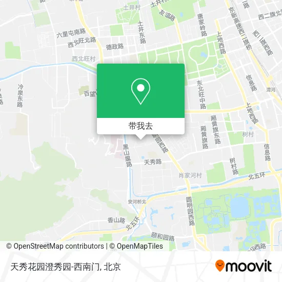 天秀花园澄秀园-西南门地图