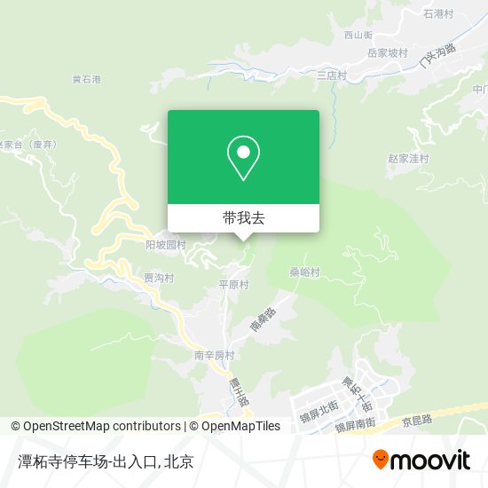 潭柘寺停车场-出入口地图