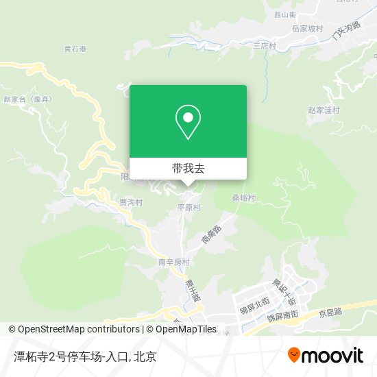潭柘寺2号停车场-入口地图