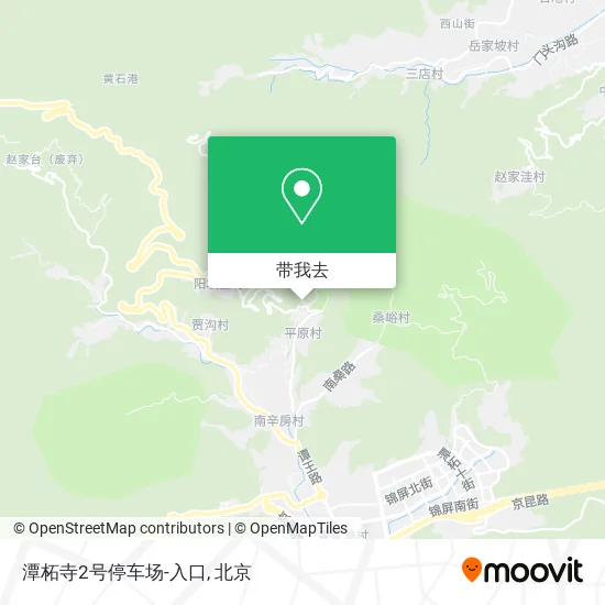 潭柘寺2号停车场-入口地图