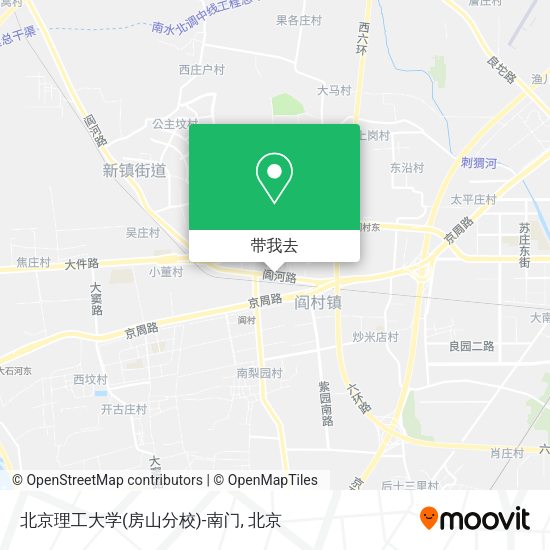 北京理工大学(房山分校)-南门地图