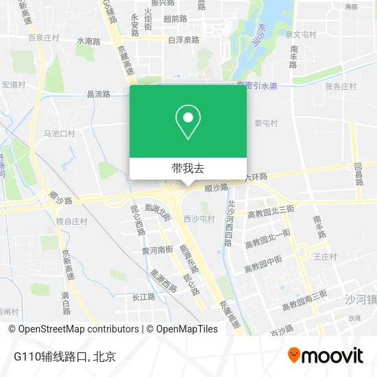 G110辅线路口地图