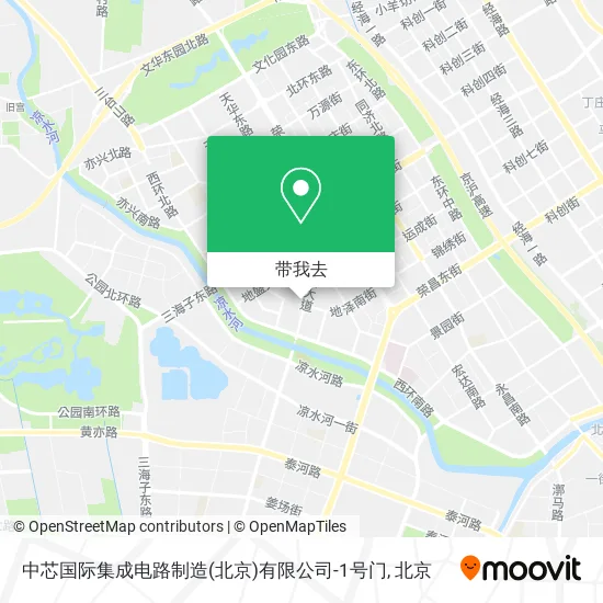 中芯国际集成电路制造(北京)有限公司-1号门地图