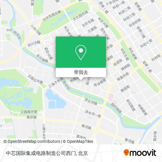 中芯国际集成电路制造公司西门地图