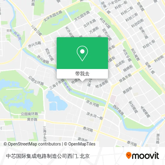 中芯国际集成电路制造公司西门地图