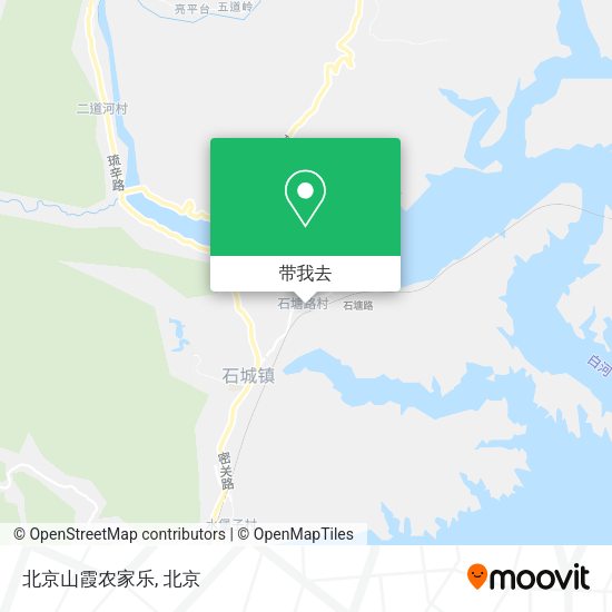 北京山霞农家乐地图