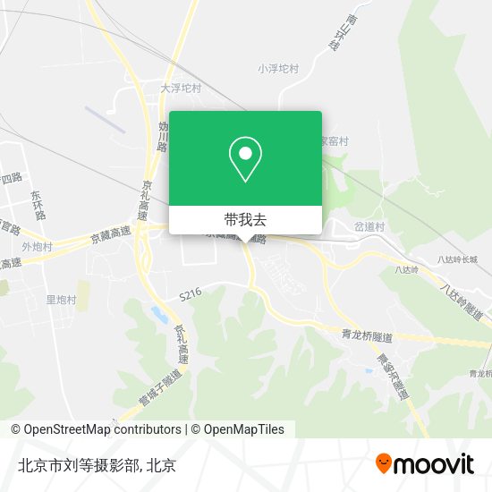 北京市刘等摄影部地图
