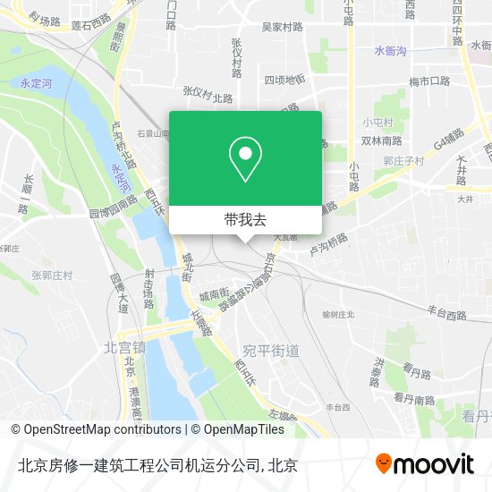 北京房修一建筑工程公司机运分公司地图