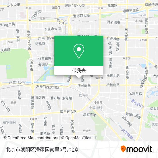 北京市朝阳区潘家园南里5号地图