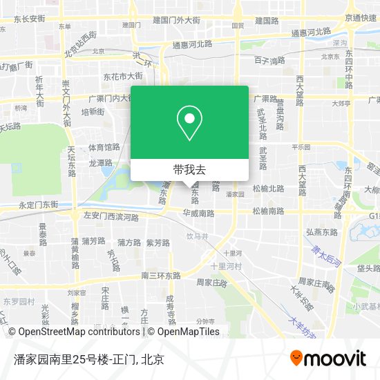 潘家园南里25号楼-正门地图