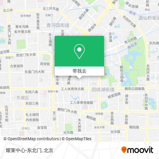 耀莱中心-东北门地图
